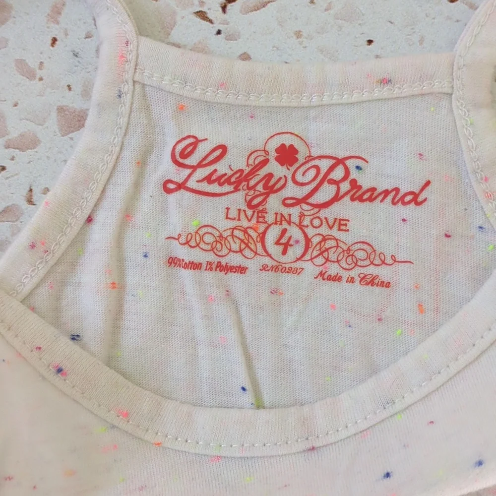 Lucky Brand | Hula Ukulele Glitter Bear Graphic Camisole Top | 4